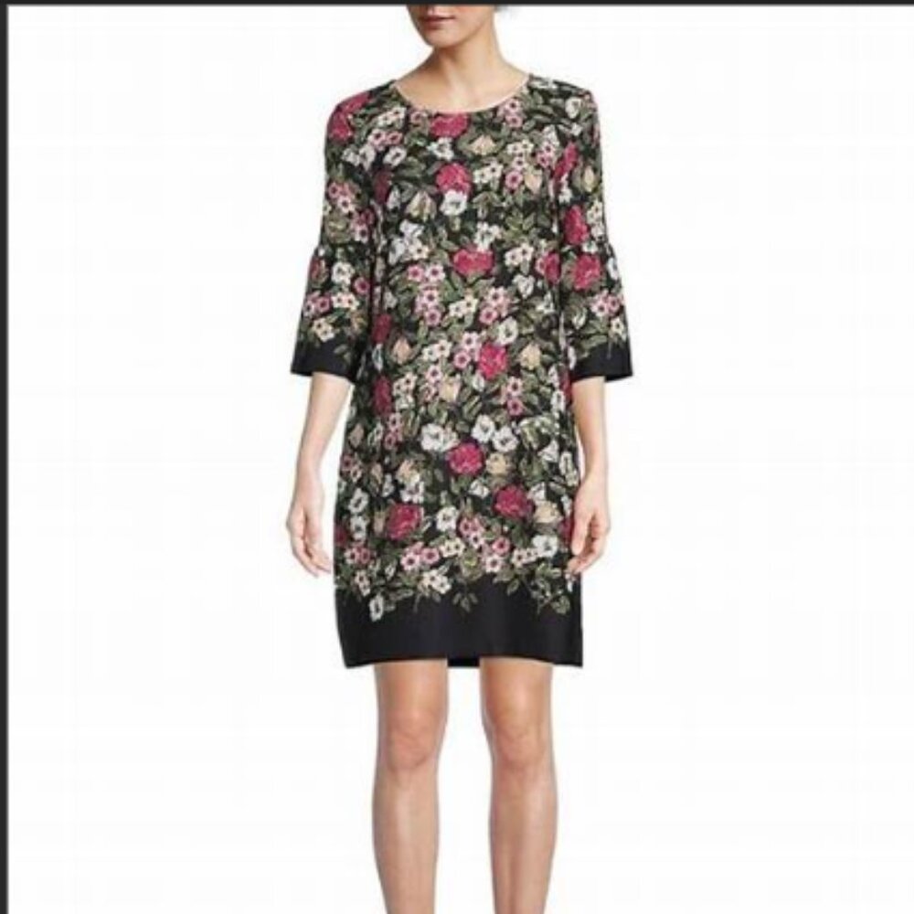 Karl Lagerfeld Synthetic Floral Shift Mini dress (107)